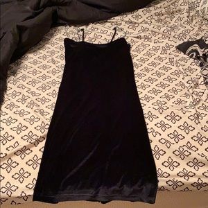 Black Velvet Windsor Dress